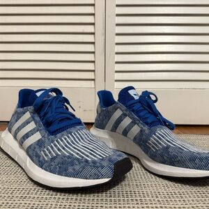 Adidas Blue and White Sneakers